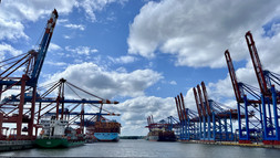 Cranes at the Port of Hamburg