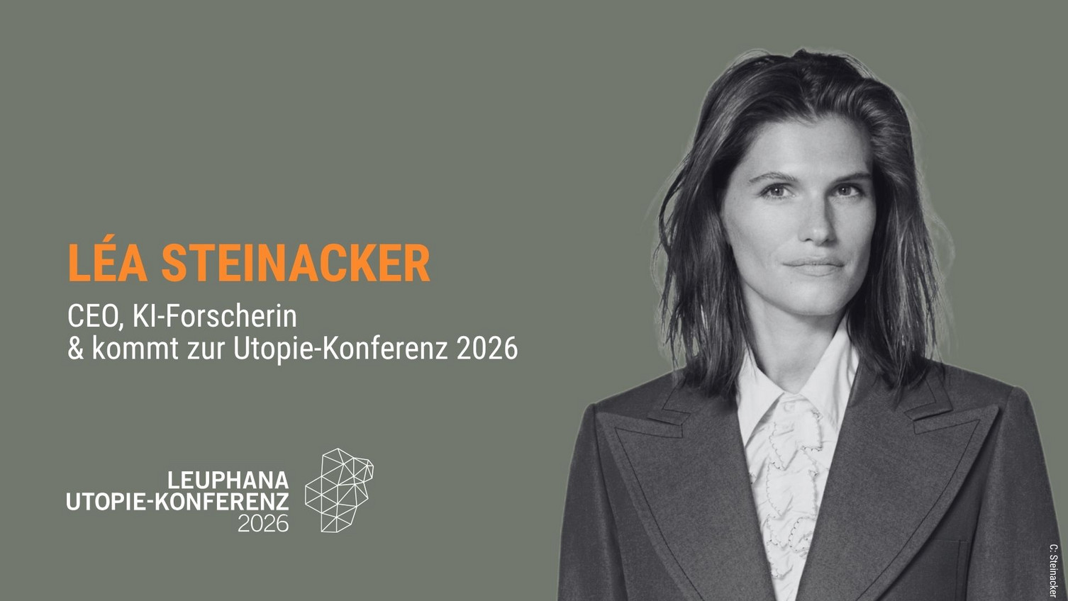 Léa Steinacker: CEO, KI-Forscherin & zu Gast bei der Utopie-Konferenz 2026.